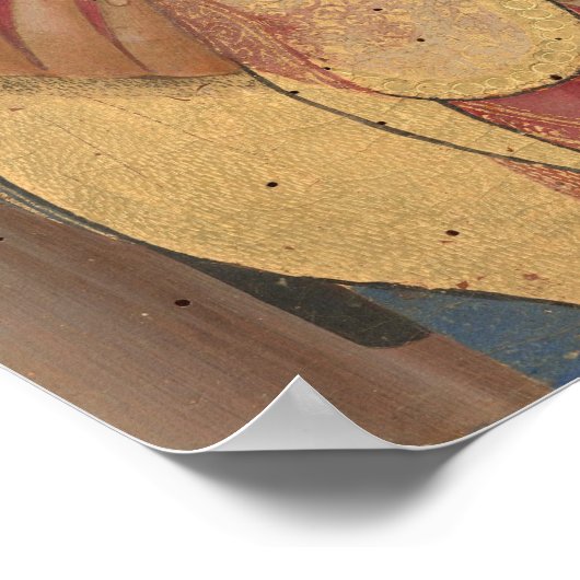 Madonna en Child - Sano di Pietro Fine Art Poster (Hoek)