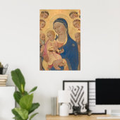 Madonna en Child - Sano di Pietro Fine Art Poster (Thuiskantoor)