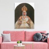 Madonna en Child, School of Cusco Canvas Afdruk (Insitu (Woonkamer))