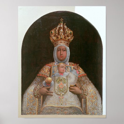 Madonna en Child, School of Cusco Poster (Voorkant)