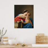 Madonna en Child - Simon Vouet Fine Art Poster (Keuken)