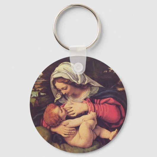 Madonna en Child Sleutelhanger (Voorkant)