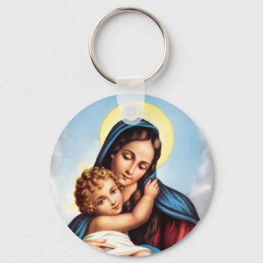 Madonna en Child sleutelhanger (Voorkant)