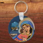 Madonna en Child Sleutelhanger (Voorkant)