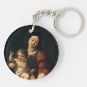 Madonna en Child Sleutelhanger (Achterkant)