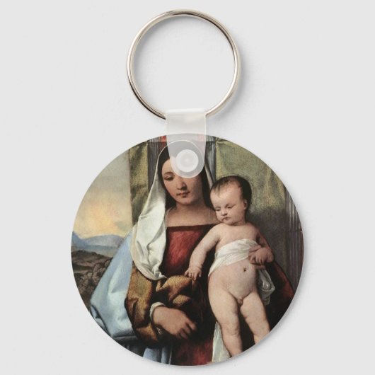 Madonna en Child sleutelhanger (Voorkant)