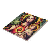 Madonna en Child Tegeltje (Zijkant)