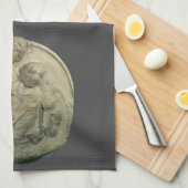 Madonna en Child, Tondo Pitti van Michelangelo Theedoek (Quarter Fold)