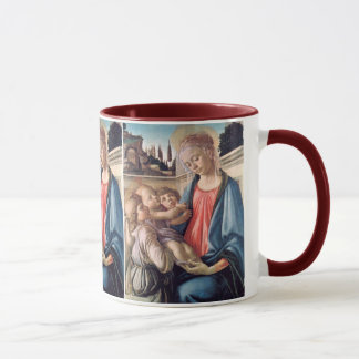 Madonna en Child Two Angels Botticelli Fine Art Mok