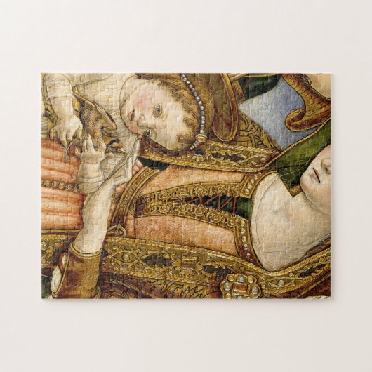 Madonna en Child Two Angels Vittorio Crivelli Legpuzzel (Horizontaal)