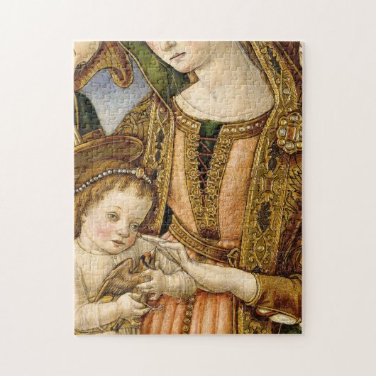 Madonna en Child Two Angels Vittorio Crivelli Legpuzzel (Verticaal)