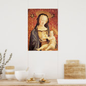 Madonna en Child - Veneziano - c1432 Poster (Keuken)