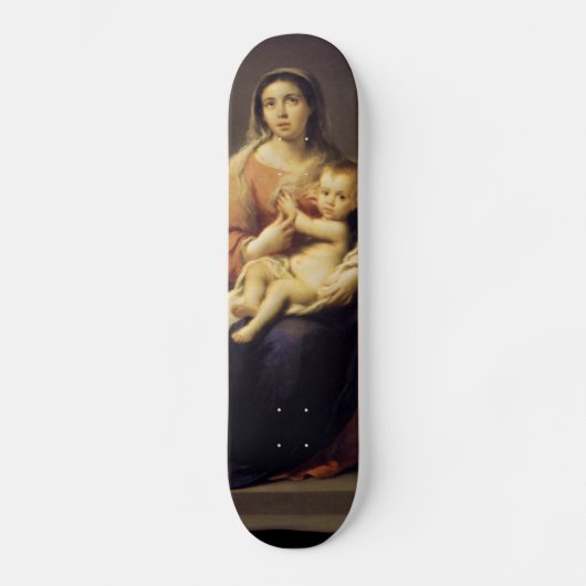 Madonna en Child - Virgin Mary - Murillo Skateboard (Voorkant)