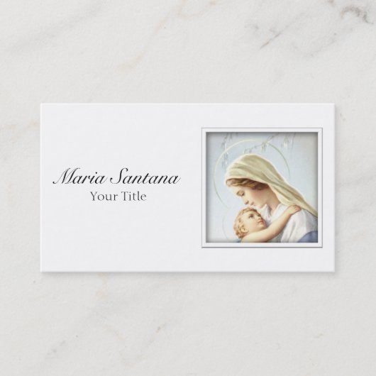 Madonna en Child Visitekaartje (Voorkant)