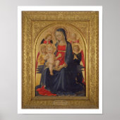 Madonna en Child with Angels, c.1467 (olie op deel Poster (Voorkant)