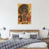 Madonna en Child with Saints, 1499 Canvas Afdruk (Insitu (Slaapkamer))