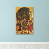 Madonna en Child with Saints, 1499 Canvas Afdruk (Insitu (Houten vloer))