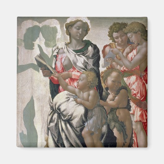 Madonna en Child with St. John, c.1495 Magneet (Voorkant)