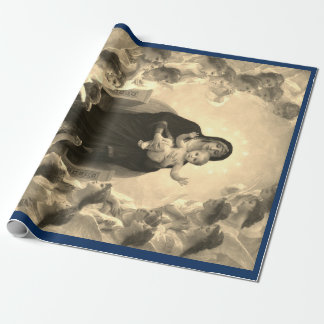 MADONNA EN CHRISTMAS GIFT WRAP Bouguereau Cadeaupapier