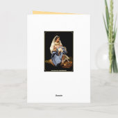 Madonna en Christus Child Feestdagen Kaart (Achterkant)