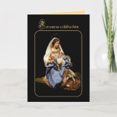 Madonna en Christus Child Feestdagen Kaart (Voorkant)