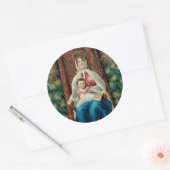 Madonna en Christus Child Ronde Sticker (Envelop)