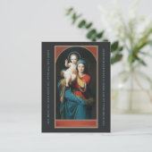 MADONNA EN CHRISTUS KIND FEESTDAGENKAART (Staand voorkant)