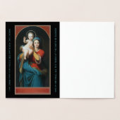  MADONNA EN CHRISTUS KIND FOLIE KAARTEN (Binnen)