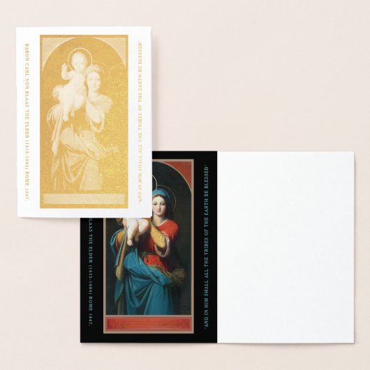  MADONNA EN CHRISTUS KIND FOLIE KAARTEN (Display)