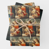 Madonna en Christus Kind Klassieke Kunst Kerstmis Inpakpapier Vel (In situ)