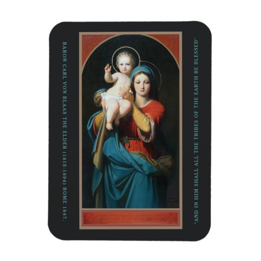  MADONNA EN CHRISTUS KIND MAGNEET (Verticaal)