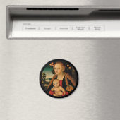 Madonna en Christus Kind onder Apple Tree Magneet (Insitu (Vaatwasser))
