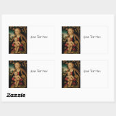 Madonna en Christus Kind onder Apple Tree Rechthoekige Sticker (Vel)