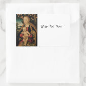 Madonna en Christus Kind onder Apple Tree Rechthoekige Sticker (Tas)