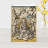 Madonna en Engelen in een Landschap | c.1500 Kaart (Gele Bloem)