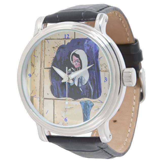 Madonna en flessen horloge (Gekanteld)