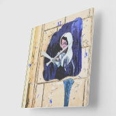 Madonna en flessen vierkante klok (Hoek)