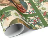 Madonna en het Heilige Kind Kerstmis Cadeaupapier (Rol Hoek)