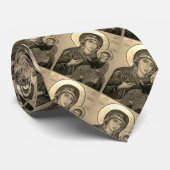 Madonna en het katholieke kerkpatroon van kinderen stropdas (Opgerold)