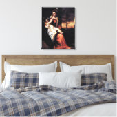 Madonna en het kind in een omgeving van 's avonds  canvas afdruk (Insitu (Slaapkamer))
