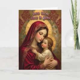 Madonna en Jezus vouwen Kaart