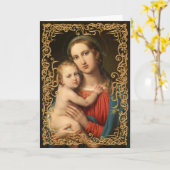 Madonna en Kaart met kerstmis (Gele Bloem)