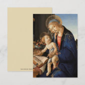 Madonna en Kaart met kerstmis (Voorkant / Achterkant)