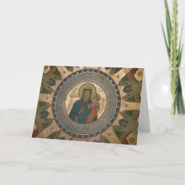 Madonna en Kerstmis Feestdagen Kaart