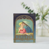 Madonna en Kerstmis Feestdagenkaart (Staand voorkant)