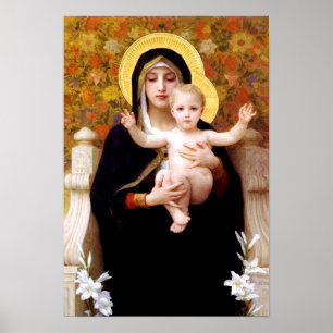 Madonna en Kerstmis Poster