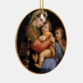 Madonna en kerstversiering voor kinderen keramisch ornament (Rechts)
