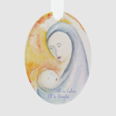 Madonna en kerstversiering voor kinderen ornament (voorkant)