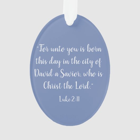 Madonna en kerstversiering voor kinderen ornament (achterkant)