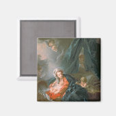 Madonna en Kind, 18e eeuw Magneet (Voorkant / Achterkant)
